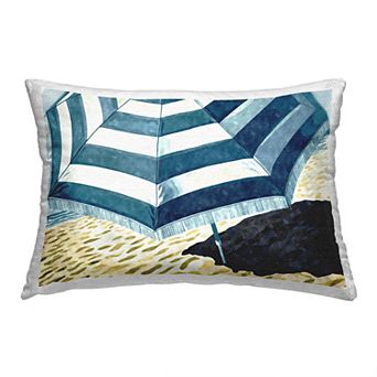 Stupell Home Decor Striped Beach Umbrella Throw Pillow