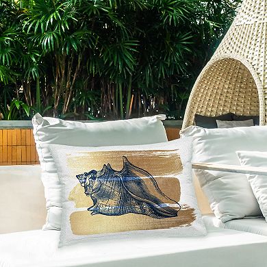 Stupell Home Decor Glam Detail Conch Throw Pillow