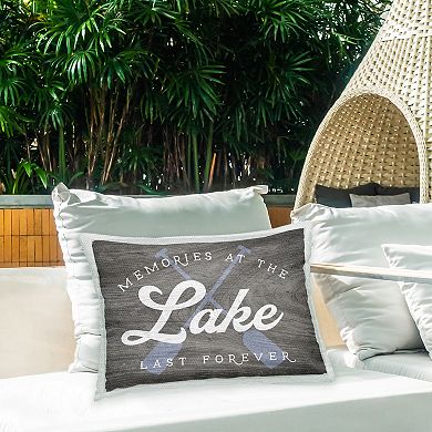 Stupell Home Decor Lake Memories Phrase Throw Pillow