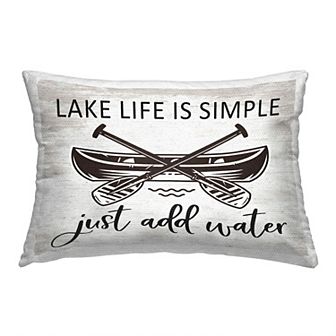 Stupell Home Decor Just Add Water Phrase Throw Pillow