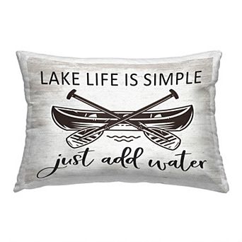 Stupell Home Decor Just Add Water Phrase Throw Pillow
