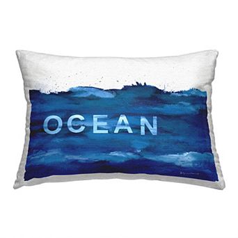 Stupell Home Decor Abstract Ocean Phrase Throw Pillow