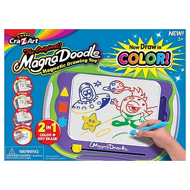 Cra-Z-Art MagnaDoodle Color Deluxe 2-In-1 Color & Erase