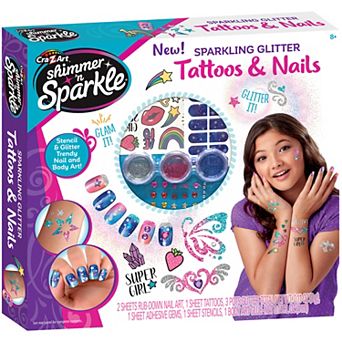 Cra-Z-Art Shimmer 'N Sparkle Sparkling Glitter Tattoos & Nails