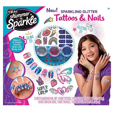 Cra-Z-Art Shimmer 'N Sparkle Sparkling Glitter Tattoos & Nails