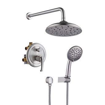 Casainc 1-handle Multi-head Round Shower Faucet Valve Included
