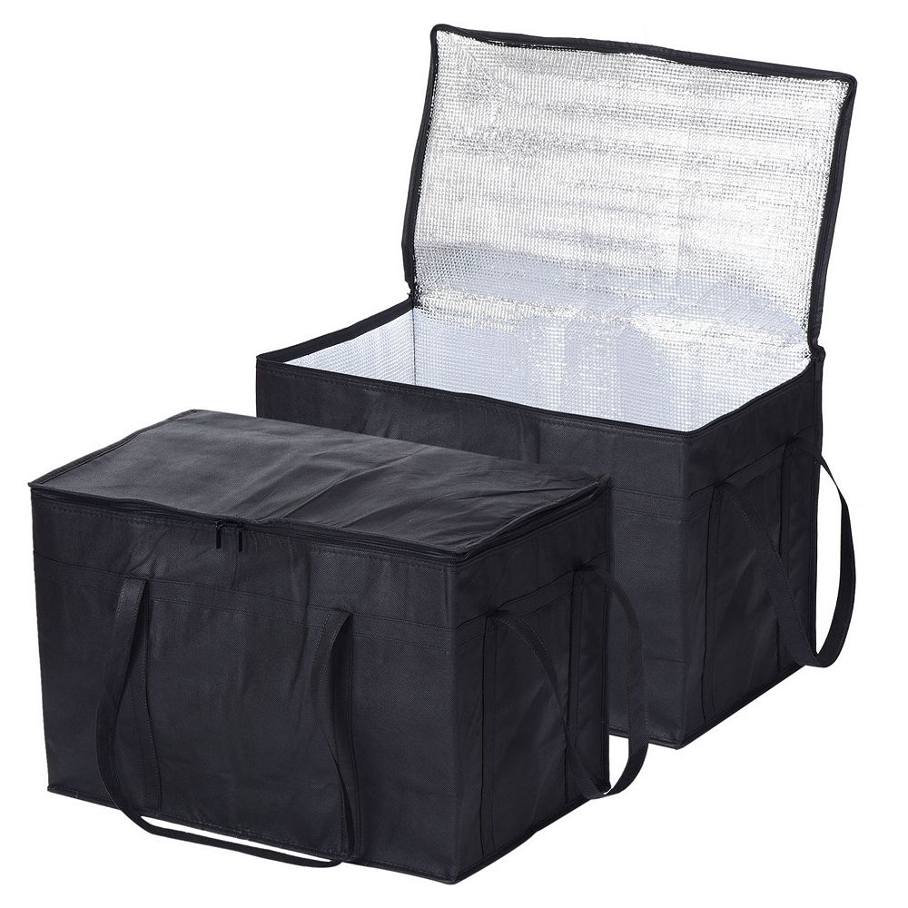 NGZS Reusable Grocery Tote Bag - 16.1x13.8x3.1 Inch Canvas Bag With Zippered Pocket