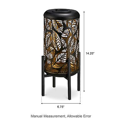 Glitzhome Outdoor Solar Lantern Waterproof With Stand
