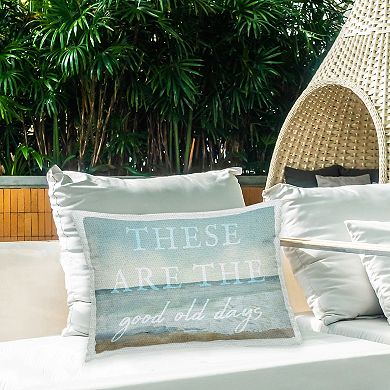 Stupell Home Decor Good Old Days Beach Throw Pillow