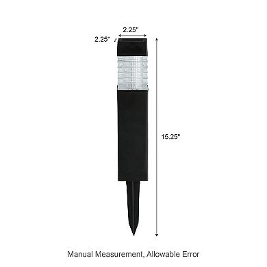 Glitzhome 6 Pack Solar Pathway Stake Lights Outdoor