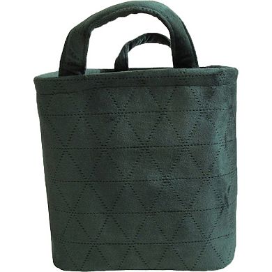 Decorative Decor Co Quilted Velvet Basket