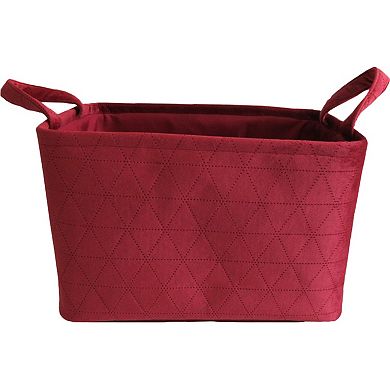 Decorative Decor Co Quilted Velvet Basket