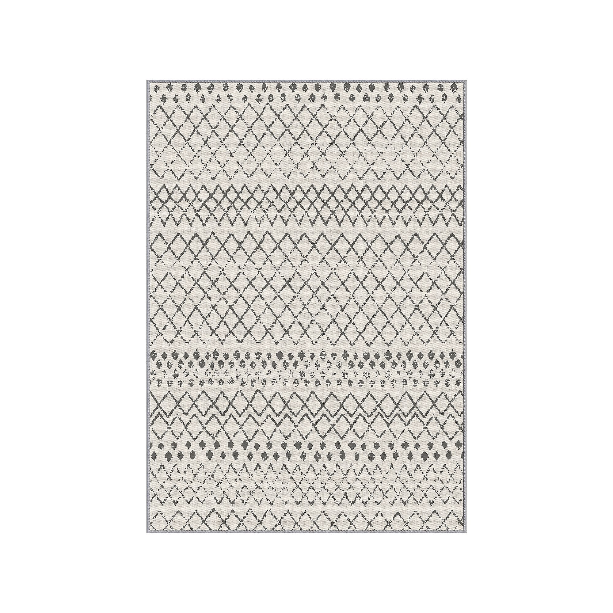 GelPro NeverMove Indio Rug, Grey