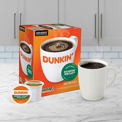 Keurig Dunkin' Decaf Single-Serve 22-Count Medium Roast Coffee K-Cup Pods