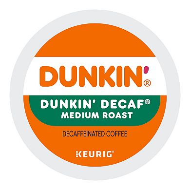 Keurig Dunkin' Decaf Single-Serve 22-Count Medium Roast Coffee K-Cup Pods