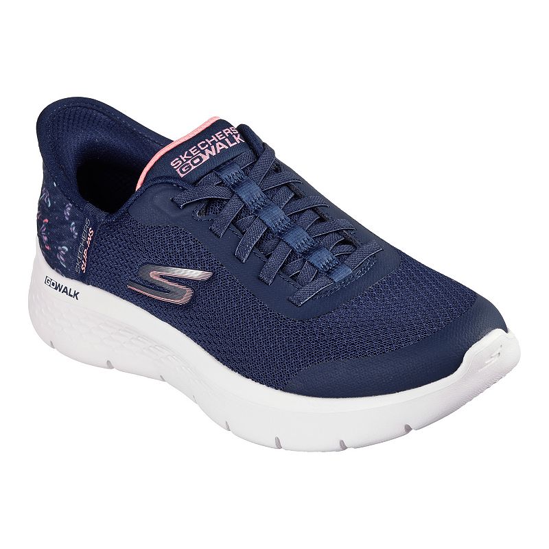 Skechers Hands Free Slip-ins® GO WALK® Flex Eva Women's Athletic Shoes, Size: 8.5, Blue Pink