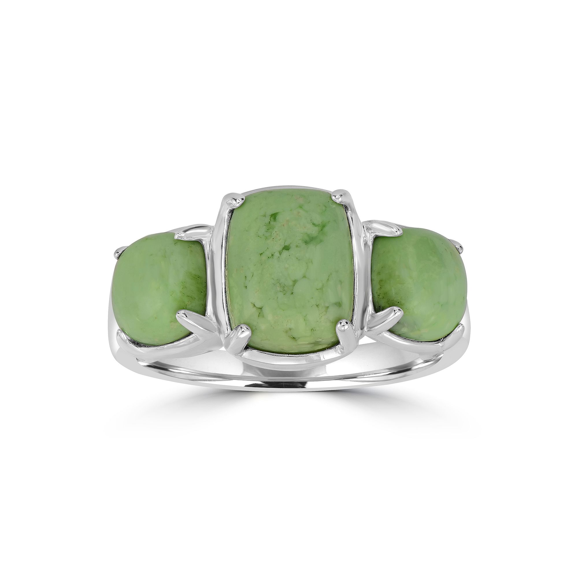 Gemistry Sterling Silver Genuine Pink Opal Cabochon Ring, Womens, Size: 6,