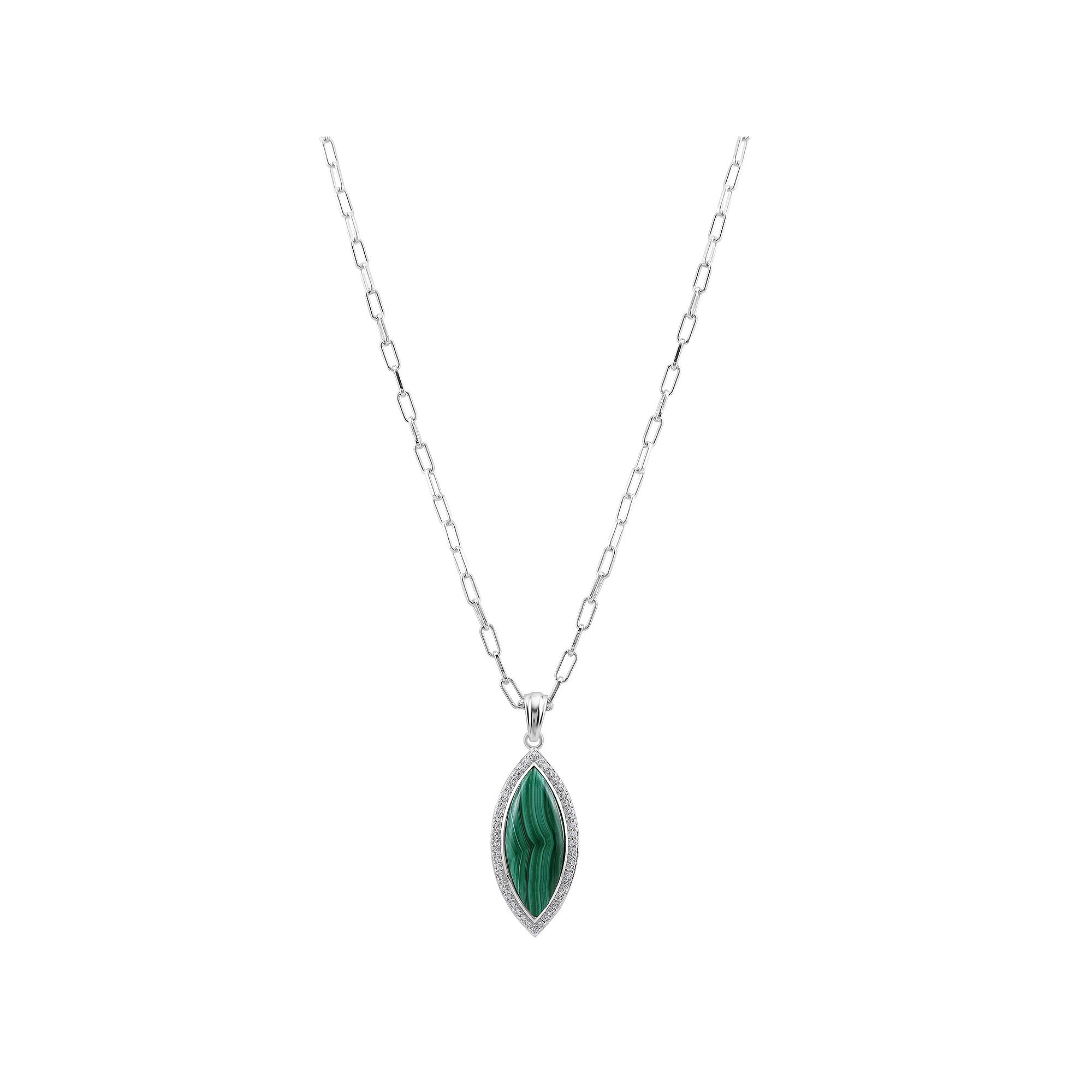 Gemistry Sterling Silver Gemstone Pendant Necklace, Womens, Size: 18, M