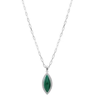 Gemistry Sterling Silver Gemstone Pendant Necklace