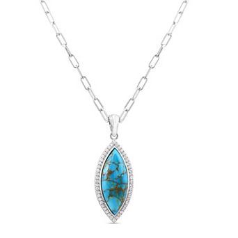 Gemistry Sterling Silver Gemstone Pendant Necklace