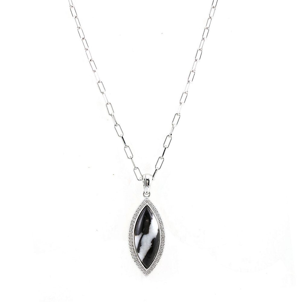 Silver Gemstone Necklace