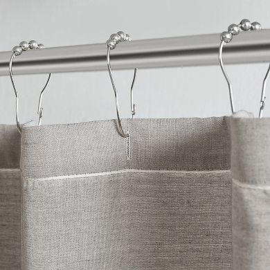 Martha Stewart Adrien Woven Stripe Shower Curtain