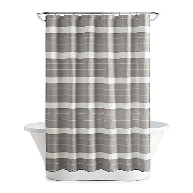 Martha Stewart Adrien Woven Stripe Shower Curtain