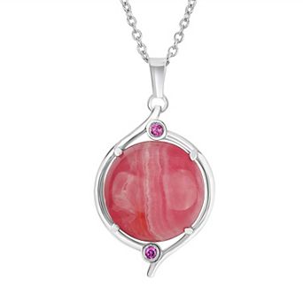 Gemistry Sterling Silver Gemstone Pendant Necklace