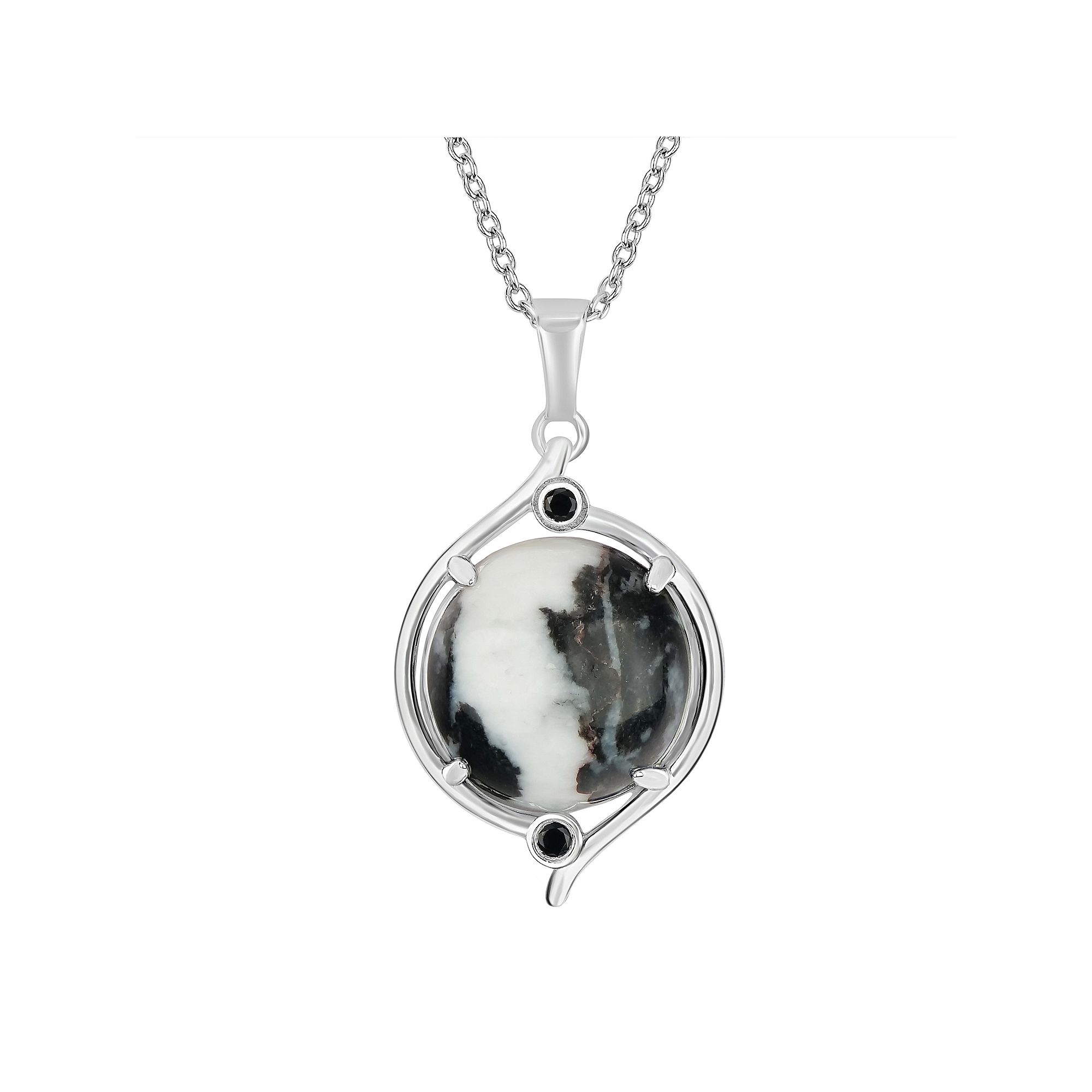 Gemistry Sterling Silver Gemstone Pendant Necklace, Womens, Size: 18, W
