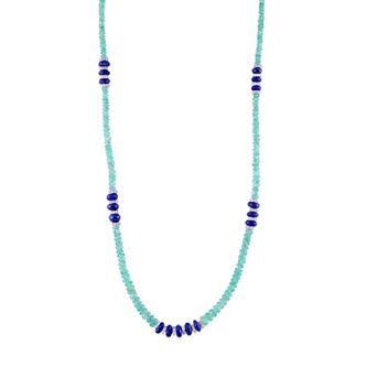 Gemistry Sterling Silver Gemstone Beaded Necklace