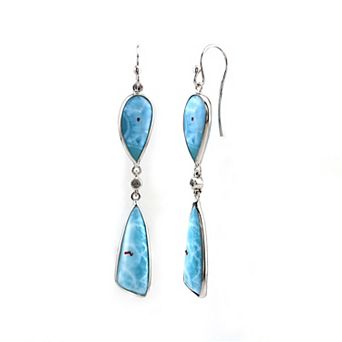 Gemistry Sterling Silver Gemstone Drop Earrings