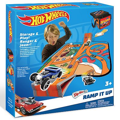 Tara Toy: ZipBin Hot Wheels Racetrack Playmat & Car Ramp