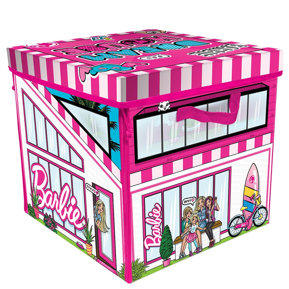 Tara Toy: ZipBin Barbie Dreamhouse Toy Box
