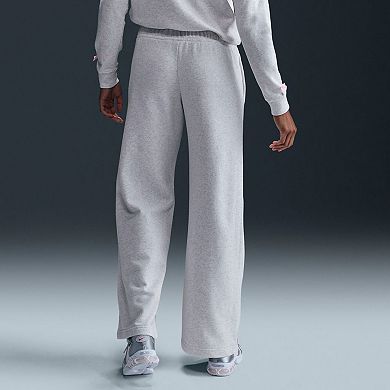 Women's Nike Club Fleece Wide Leg Sweatpants with Bow