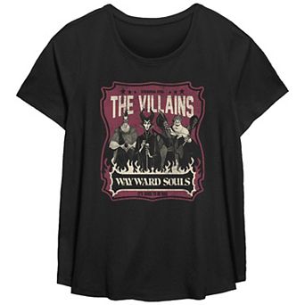 Disney Villains Plus Size Wayward Souls Flow Graphic Tee