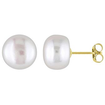 Stella Grace 10k Gold Freshwater Cultured Pearl Stud Earrings