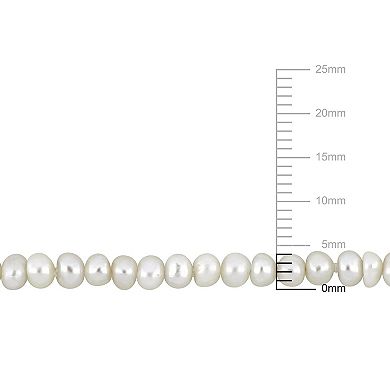 Stella Grace 14k Gold Freshwater Cultured Pearl Bracelet
