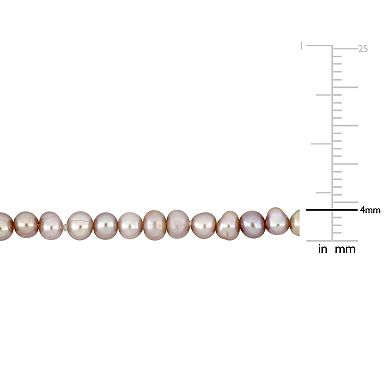 Stella Grace 14k Gold Pink Freshwater Cultured Pearl Strand Necklace