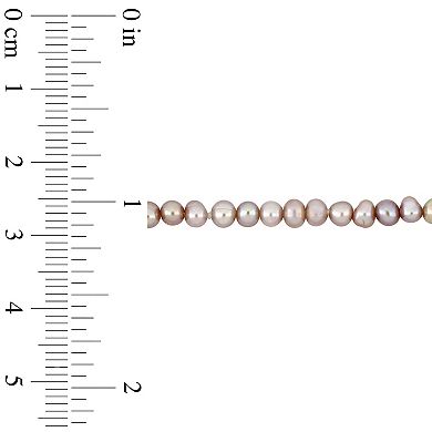 Stella Grace 14k Gold Pink Freshwater Cultured Pearl Strand Necklace