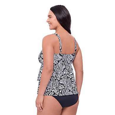 Plus Size Bal Harbour High Low Double Tier Fauxkini