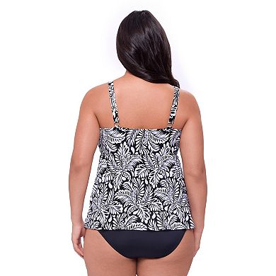 Plus Size Bal Harbour High Low Double Tier Fauxkini