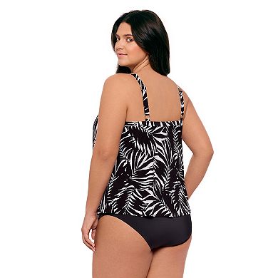 Plus Size Bal Harbour V-Neck Tankini Top