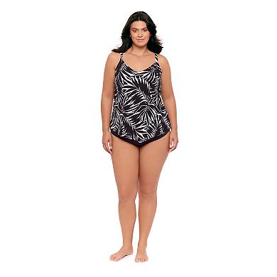 Plus Size Bal Harbour V-Neck Tankini Top