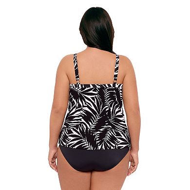 Plus Size Bal Harbour V-Neck Tankini Top