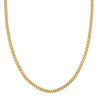 Stella Grace 10k Gold Men's Franco Link Necklace