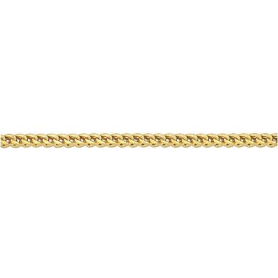Stella Grace 10k Gold Men's Franco Link Necklace