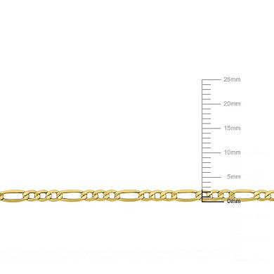 Stella Grace 10k Gold Men's Figaro Link Necklace