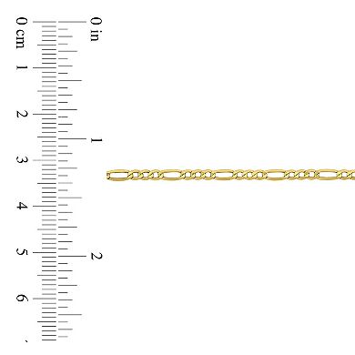 Stella Grace 10k Gold Men's Figaro Link Necklace