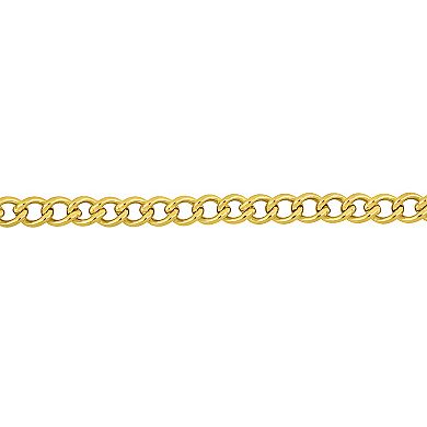Stella Grace 14k Gold Men's Curb Chain Necklace
