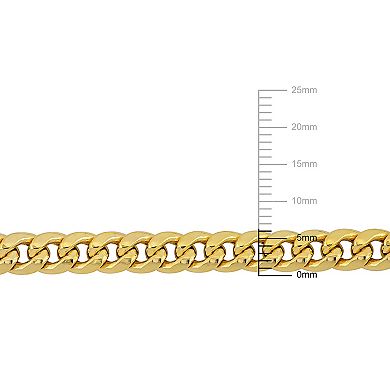 Stella Grace 10k Gold Men's Miami Cuban Link Chain Necklace